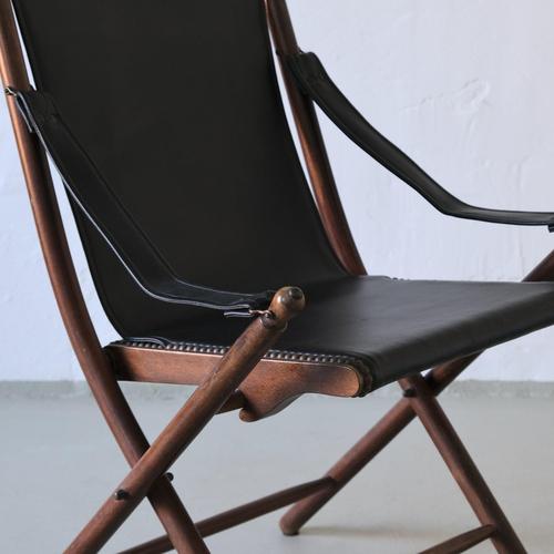 Vintage Campaign Folding Chairs and Tray Table Set For Sale - Image 10 of 14