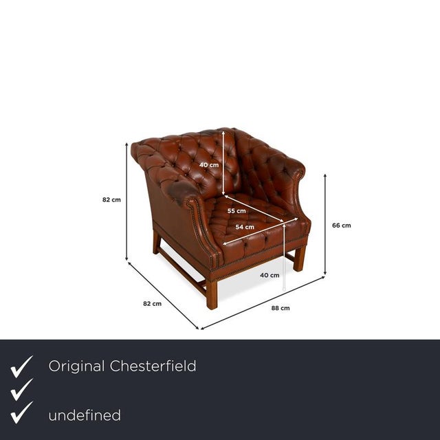 with this armchair, you bring the epitome of classic English style into your home. It's a true character piece: the brown...