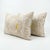 This beautiful 16'' x 22'' & 16'' x 25'' hand-embroidered Suzani pillow cover set was made from authentic Uzbek cotton...