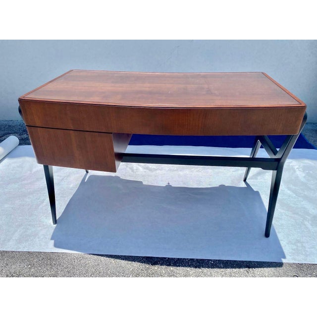 1940's Italian Art Deco Curved Desk Chairish