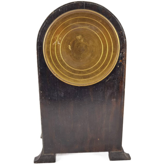 1900 - 1909 Antique Pendulum Clock in Walnut, 1900 For Sale - Image 5 of 14