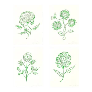 Green Bengal Botanicals Set of 4