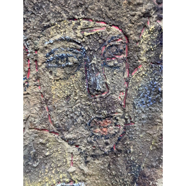 Paint Circa 2010 Yang Yang Fresco Serries-the Couple For Sale - Image 7 of 12