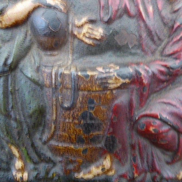 18th Century Cast Iron Religious Figural Plaque, 1760 For Sale - Image 13 of 17