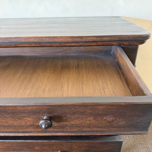 Olivia Reclaimed Pine 5 Drawer 36" Dresser - Walnut For Sale - Image 10 of 13