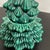 Green Vintage Ceramic Christmas Tree Stacking Ashtrays With Lighter 7” For Sale - Image 8 of 12