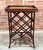 Wood Vintage Hollywood Regency / Chinoiserie Burnt Bamboo & Rattan Wine Rack For Sale - Image 7 of 11