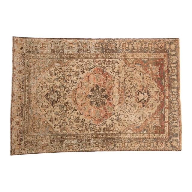 Vintage Distressed Malayer Rug - 4'3" x 6'2" For Sale