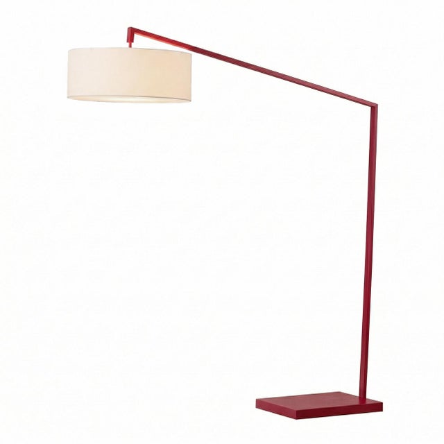 Product Type: Arc Floor Lamp - Brand: Nova of California - 100 Years Legacy - Material: Steel and Linen - Style: Mid...