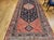 Antique Persian Malayer Tribal Gallery Rug, Hand-Knotted Wool, Geometric Pattern, 5x13, Terracotta & Navy For Sale - Image 10 of 18