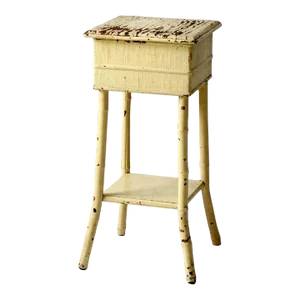 Antique Painted Side Table With Storage Top
