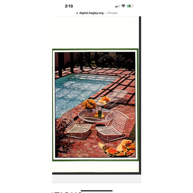 American Mid-Century Outdoor Aluminum Beach Chair For Sale - Image 4 of 8