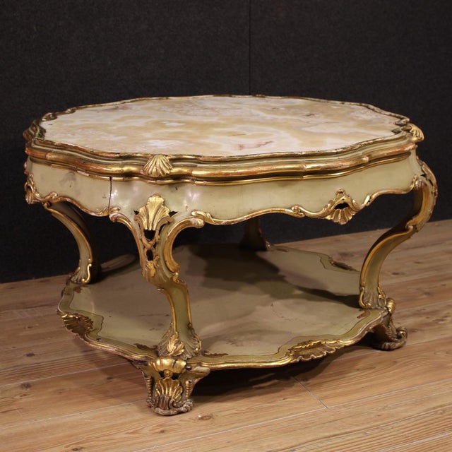 1950s Venetian Lacquered Coffee Table, 1950 For Sale - Image 5 of 13