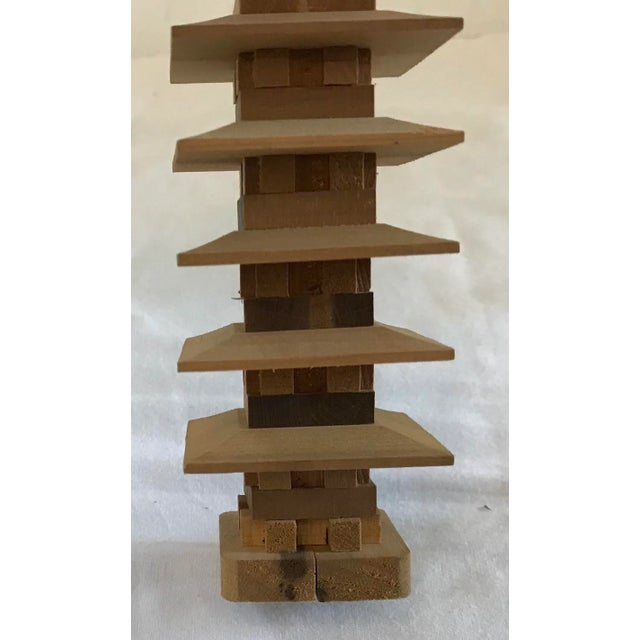 Vintage Wooden Pagoda Model For Sale - Image 9 of 10