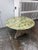 I Magnin Hand-Painted Faux Marble With Glass Dining Table, 50 Inches For Sale In San Francisco - Image 6 of 12