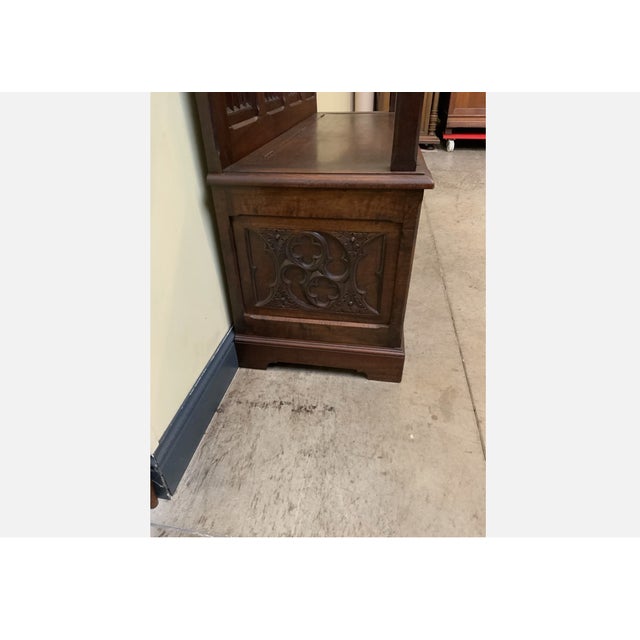 Late 19th Century Antique Neo-Gothic Chest Bench, 1880 For Sale - Image 5 of 12