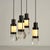 Metal Hanging Light with Four Pendants by Gaetano Missaglia, 1970s For Sale - Image 7 of 16
