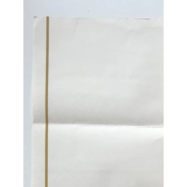 Early Zero Exhibition Poster by Lucio Fontana & Otto Piene, 1962, in Very Good conditions. Designed 1960 to 1969