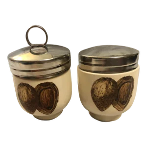 Vintage English Egg Coddlers- Set of 2