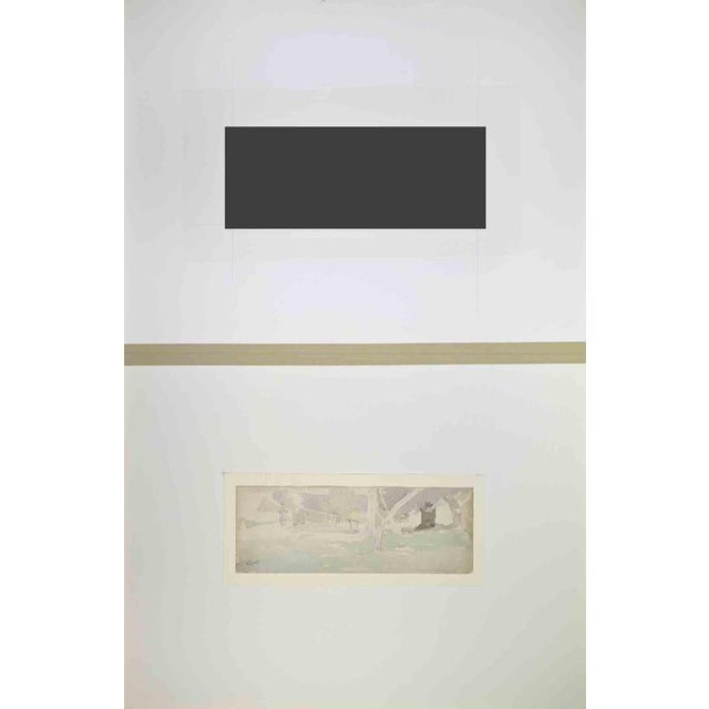 Landscape is an artwork realized by Henri Lerolle in the Mid-20th Century. Watercolor. Good condition. hand-signed. This...