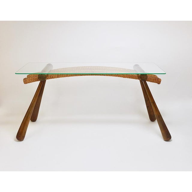 A highly-recommended Japan-inspired organic Austrian modernist table. An elegant piece, to be used as a side / coffee /...