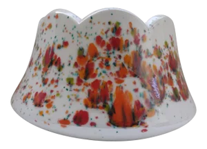 Vintage White Speckled Decorative Bowl or Planter