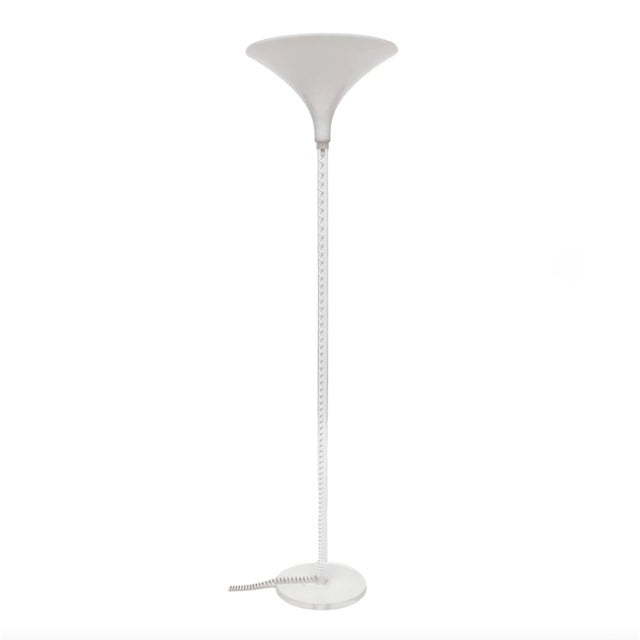 White Acrylic Floor Lamp by Harco Loor, 1980s For Sale - Image 5 of 5