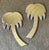 Mid-Century Modern Vintage Mid Century Modern Pair of Palm Tree Wall Mirrors For Sale - Image 3 of 5