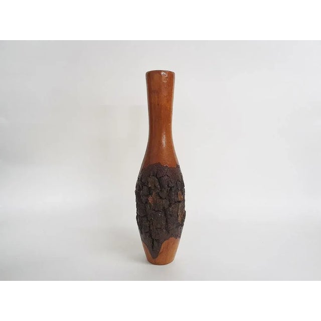 Wabi-Sabi Wooden Vase, 1970s For Sale - Image 6 of 6