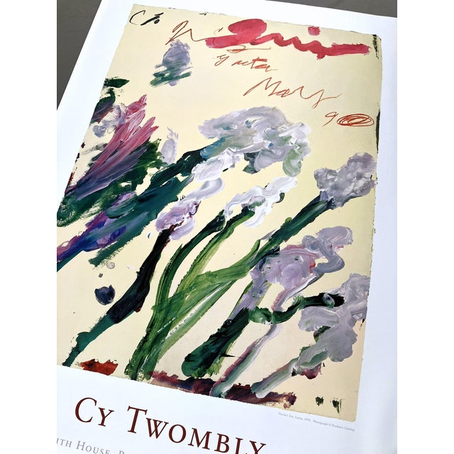 Cy Twombly Original 2002 Royal Botanic Garden Edinburgh Exhibition Poster For Sale - Image 9 of 13