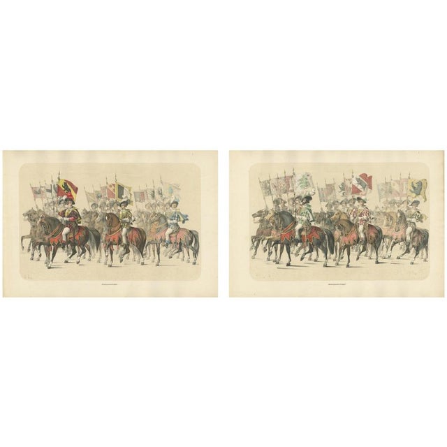 The Banner Bearers of Bern A Grand Cavalcade of Swiss Heraldry, 1855, Paper For Sale - Image 11 of 11