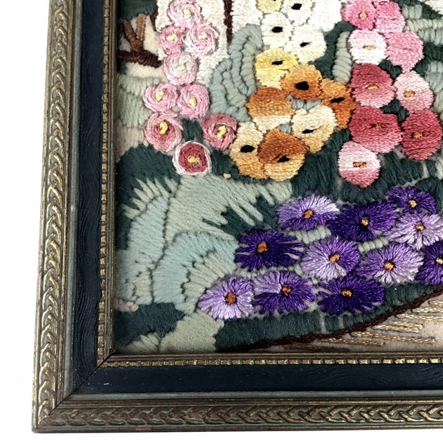 Framed by a company which was in business not later than the late 1800’s. All hand crocheted with felt background and...