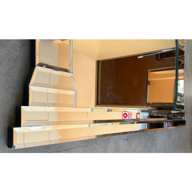 Mid 20th Century Hollywood Regency Style Full-Length Rectangular Beveled Mirror For Sale - Image 14 of 18