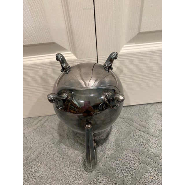 Transitional Late 20th Century Silverplate Water Pitcher For Sale - Image 3 of 6