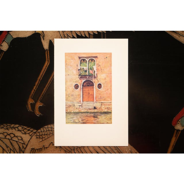 1912 Mortimer Menpes "A Pink Palace", Original Full-Color Print of Venice For Sale - Image 4 of 6