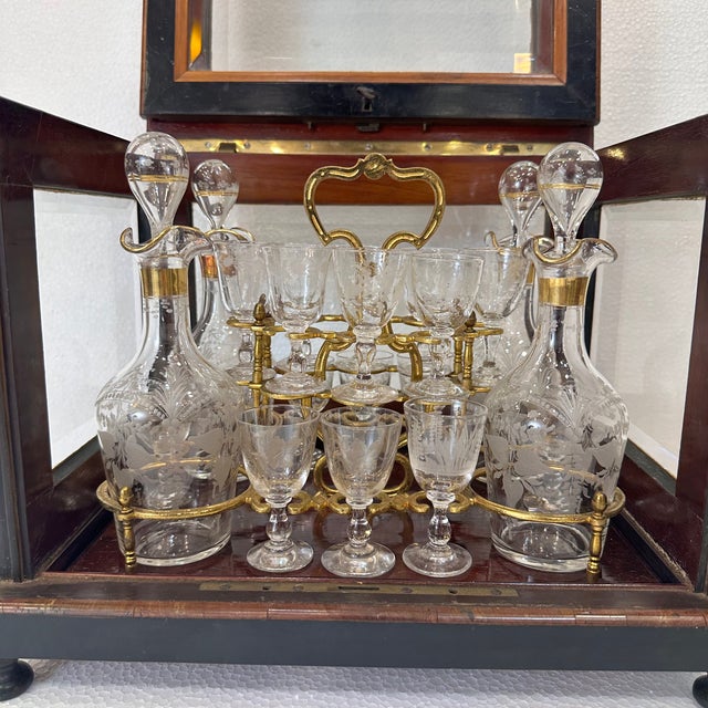 Napoleon III Crystal Liquor Decanter from Baccarat, France, 1880s, Set of 21 For Sale - Image 12 of 18
