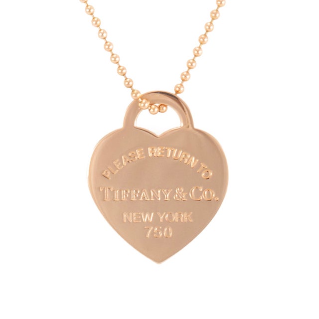 Brand: Tiffany & Co. Gender: Ladies Metal Type: 18K Rose Gold Necklace Length: 34.00 inches Pendant Length: 1.00 inches...
