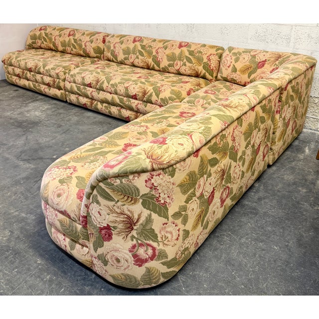 Art Deco Weiman/Kagan Style Large Sectional Sofa From 80's For Sale - Image 3 of 7