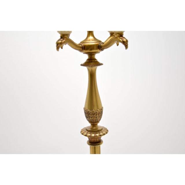 Metal Neo-Classical French Tole Floor Lamp, 1900s For Sale - Image 7 of 12
