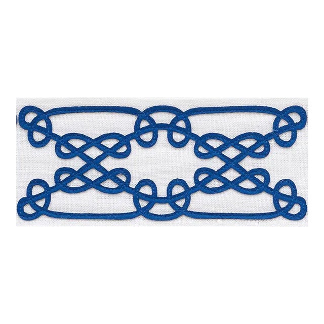 Schumacher Ormond Tape in Blue For Sale