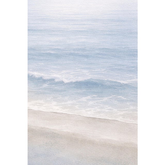 Not Yet Made - Made To Order Minimalist Coastal Shoreline, Soft Seascape Art Print, 24″ × 36″ For Sale - Image 5 of 9