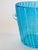 Vintage Venini Murano Style Blue Bubble Glass Wine Cooler Ice Buckets Italy 1970, a Pair For Sale - Image 10 of 12
