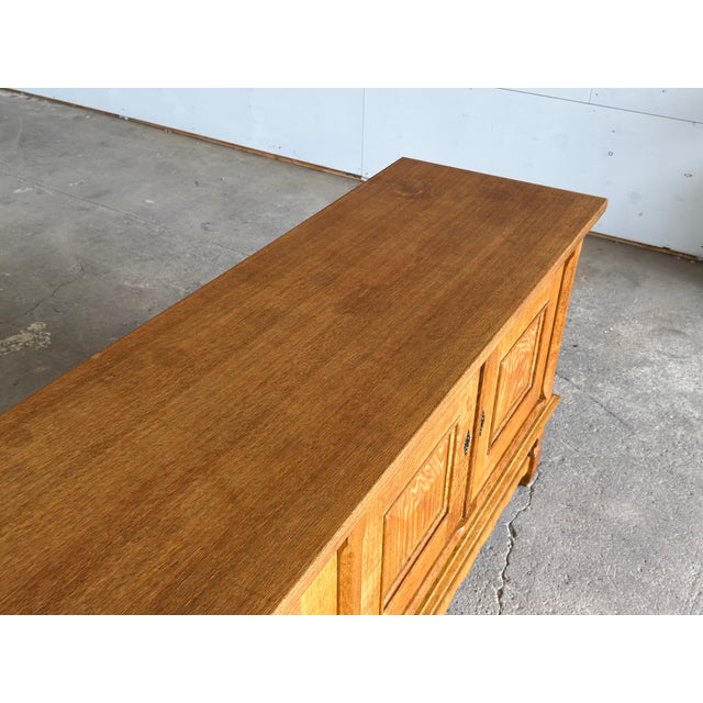 Brutalist Danish Low Sideboard by Henning Kjærnulf for Nyrup Møbelfabrik, 1960s For Sale - Image 15 of 17