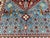 Hand-Knotted Blue and Red Afghan Medallion Wool Area Rug, 6'9" X 5'0 For Sale - Image 12 of 12