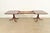 Baker Furniture Style Georgian Mahogany Double Pedestal Extension Dining Table, Newly Refinished For Sale In South Bend - Image 6 of 14