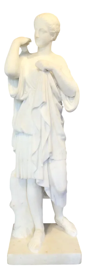 Grand Tour Statue of Diana, 1830s, Marble