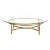 LaBarge Hollywood Regency Brass and Glass Cocktail Table, Circa 1960s For Sale