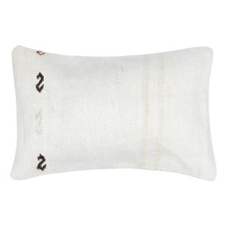 16"x24" Vintage Hemp Kilim Cushion Cover. Handmade Lumbar Pillow Cover For Sale