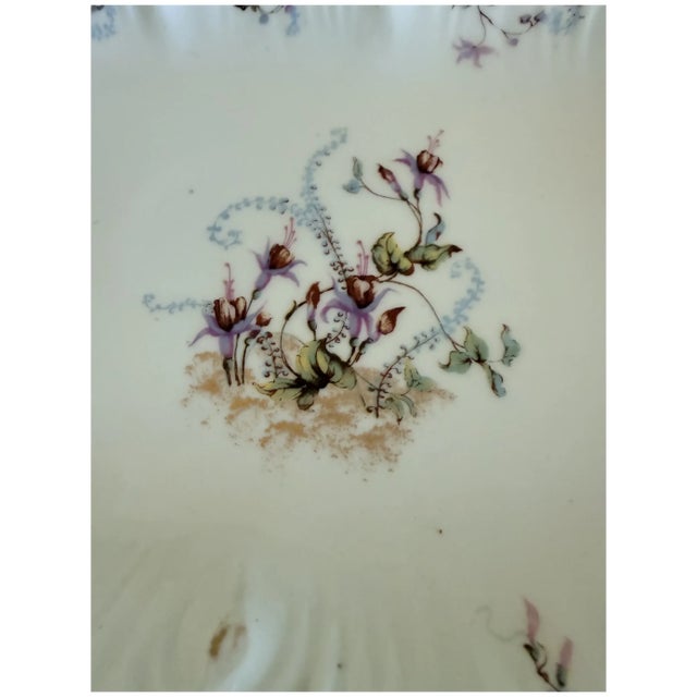 Antique Botanical Limoges Porcelain Berry Dessert Set Platter 8 Bowls Floral Gilt For Sale In West Palm - Image 6 of 15