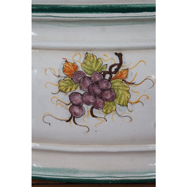 Vintage Italian Bellocci Ceramic Tuscan Pottery Planter Jardiniere Cachepot For Sale - Image 4 of 13